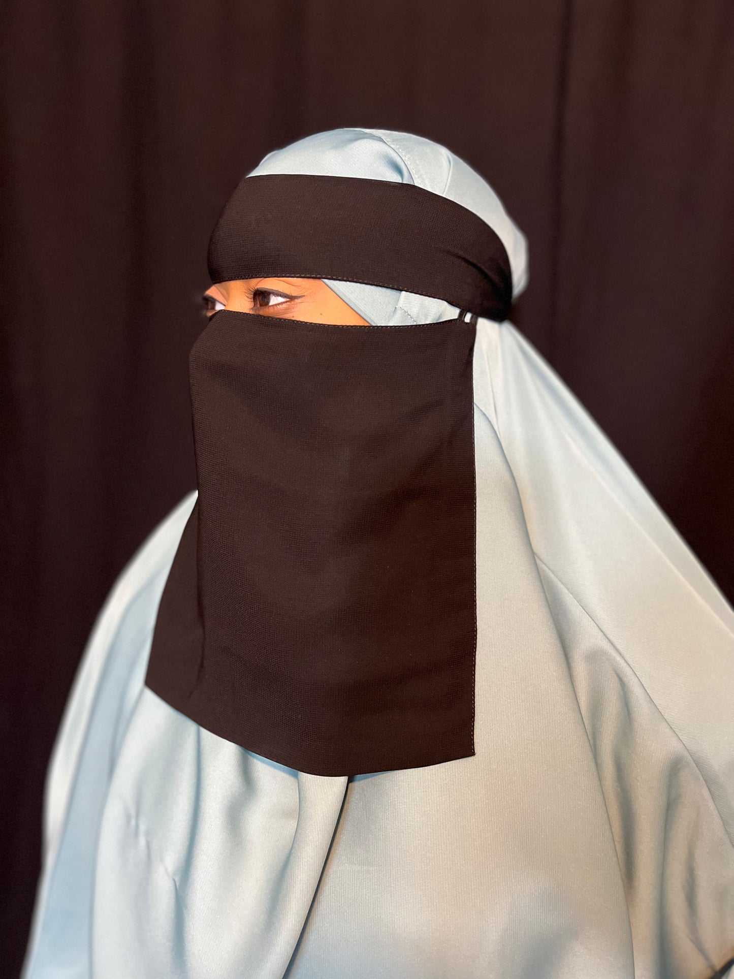 Bedoon Essm Niqab| Elastic Sides