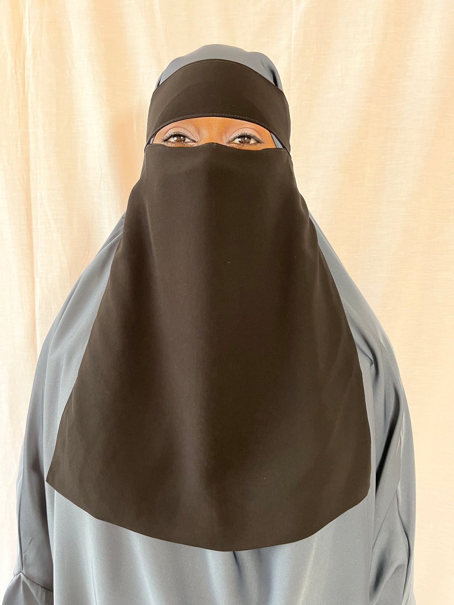 Single Layer Niqab | Black