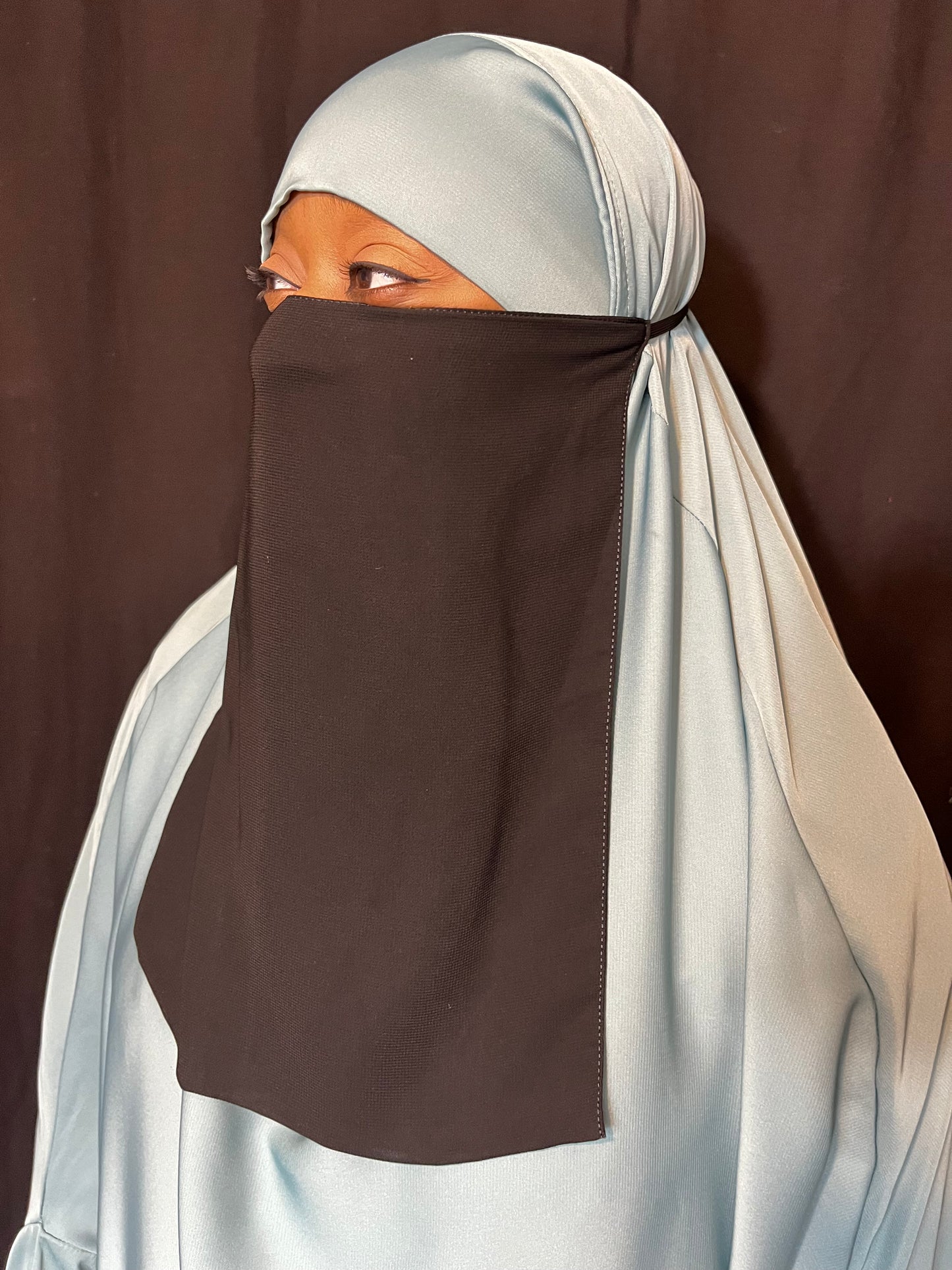 Half Niqab| Elasticated